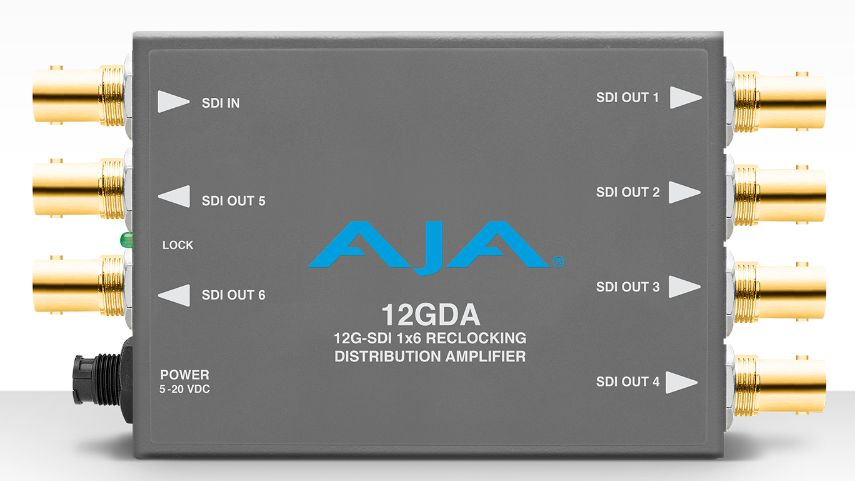 AJA Verteiler SD-SDI/ HD-SDI/ 3G /12G-SDI 1:6 12GDA